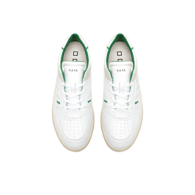 D.A.T.E Court 2.0 Low-Top Skateboard Shoes Men's White-3