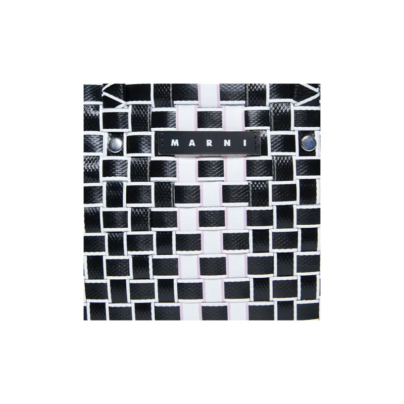 MARNI Polypropylene Pp Handbag Kids' Black & White-4