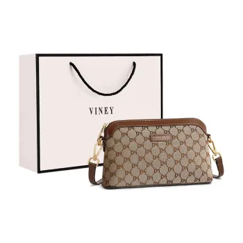 VINEY Fabric Shoulder Bag, Crossbody Bag Regular Women's Coffee