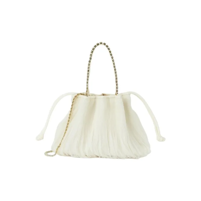 Loeffler Randall Polyester Shoulder Bag Crossbody Bag Handbag Medium Size Women's White-0