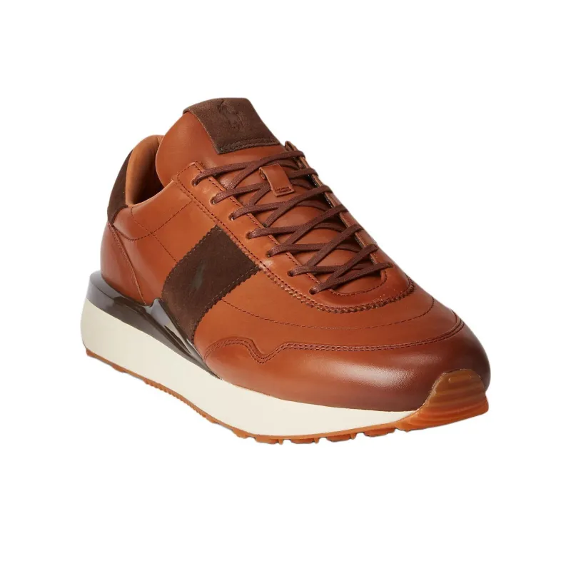 Polo Ralph Lauren Train 89 Low-Top Casual Shoes Men's Brown-2