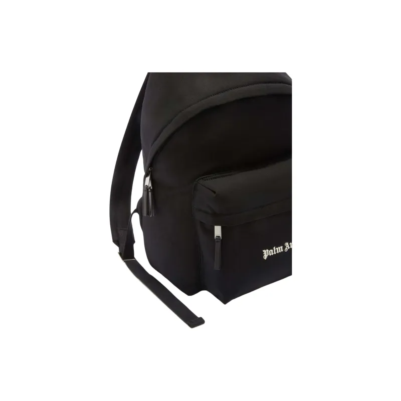 PALM ANGELS Logo Embroidered Zipped Backpack-3