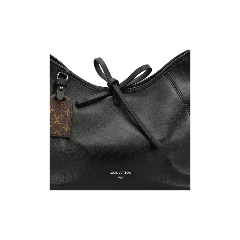 LOUIS VUITTON Carryall Cargo PM Lambskin Small Shoulder Bag Black-7