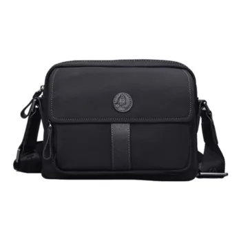 Hush Puppies Canvas Bag Crossbody Bag Shoulder Bag Men's Black/Gray Green