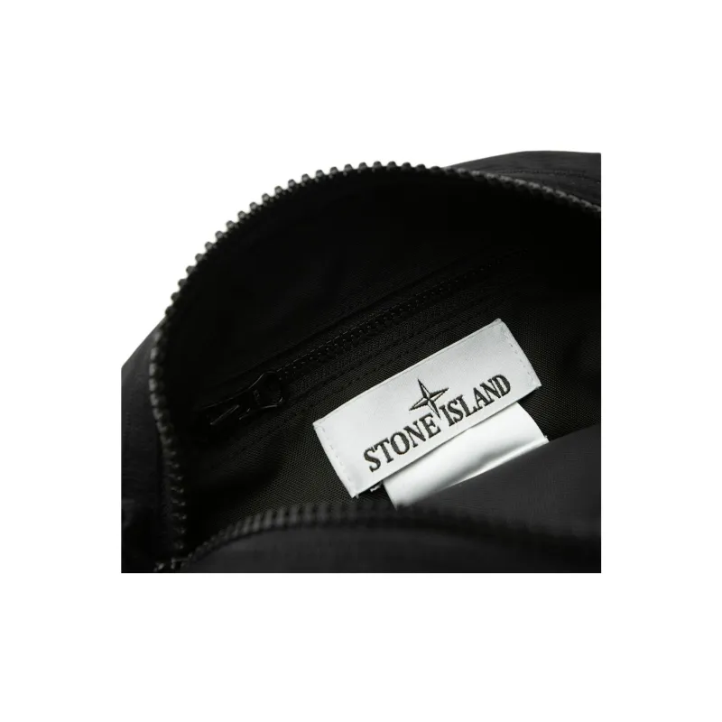 STONE ISLAND Polyamide Messenger Bag, Crossbody Bag, Shoulder Bag Regular Men's Black-4