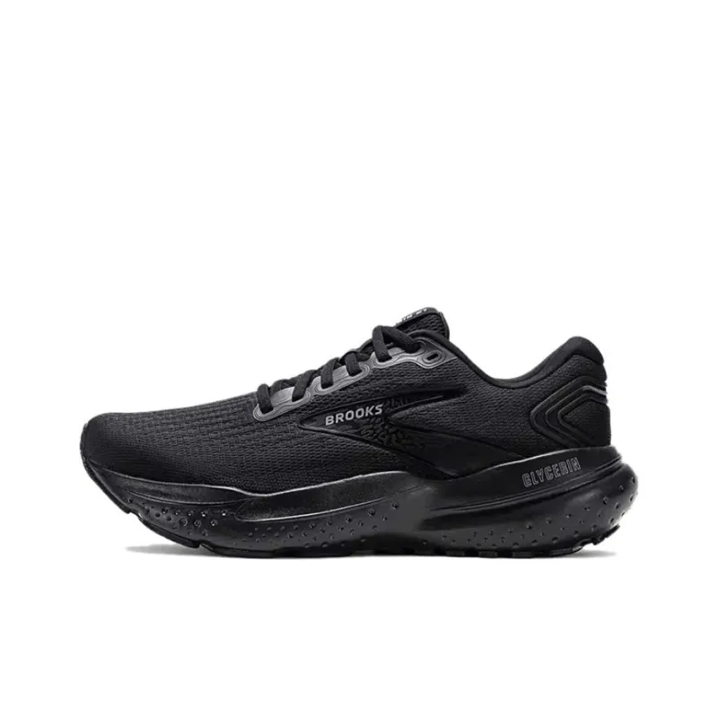 Brooks Glycerin 21 Anti Slip Wear Resistant Low Top Long Distance Running Running Shoes Women's Black-0