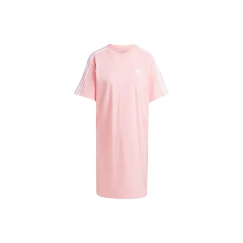 Adidas Essential Short-Sleeved Dresses Women's Pink