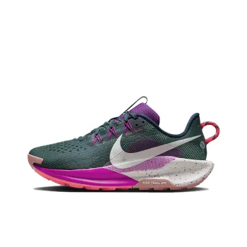 Nike Breathable Low Top Trail Running Running Shoes Women's Green Purple