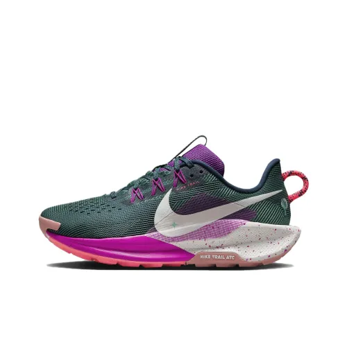 Nike Pegasus Trail 5 Running Shoes Women's Low-Top Military Arsenal Marine Blue/Fresh Grape/Green Frost/Phantom