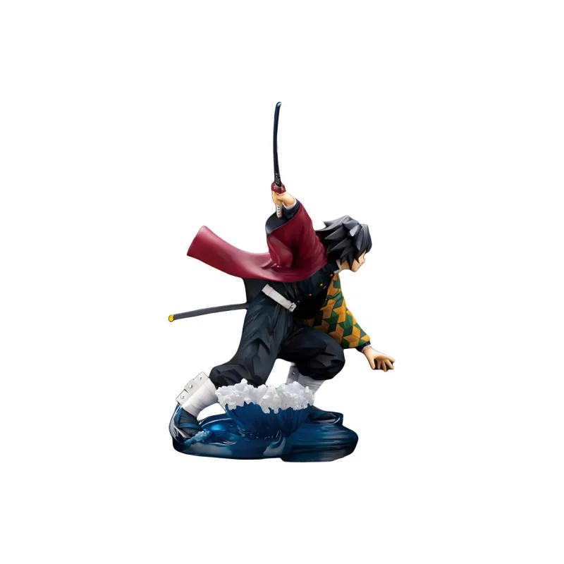 CRAFTSMANSHIP KOTOBUKIYA Artfx J Demon Slayer Giyu Tomioka Statue With Bonus Face Part Figure Red-2