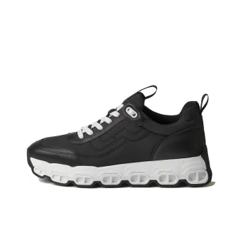 HERMES Impulse Lightweight Low Top Casual Shoes Men's Black