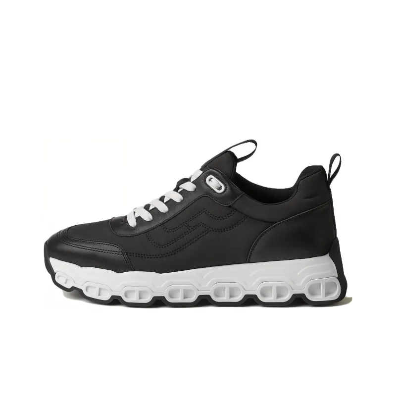 HERMES Impulse Lightweight Low Top Casual Shoes Men's Black-0