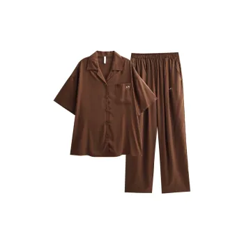 Same Language Pajama Set Summer Women's Red Apricot