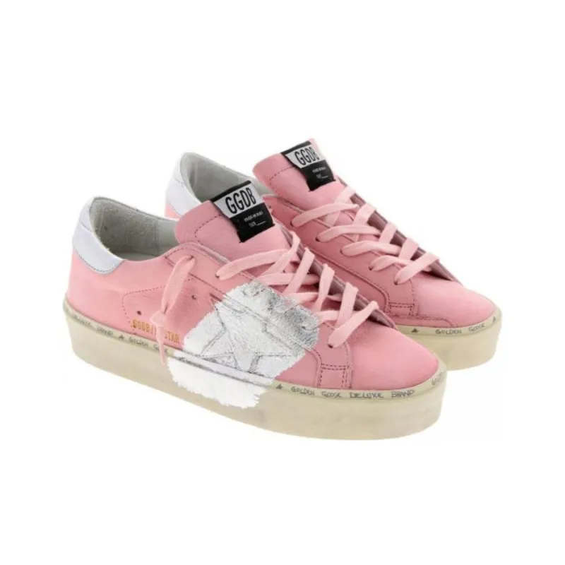 Golden Goose Low Top Skateboard Shoes Women's Pink-2