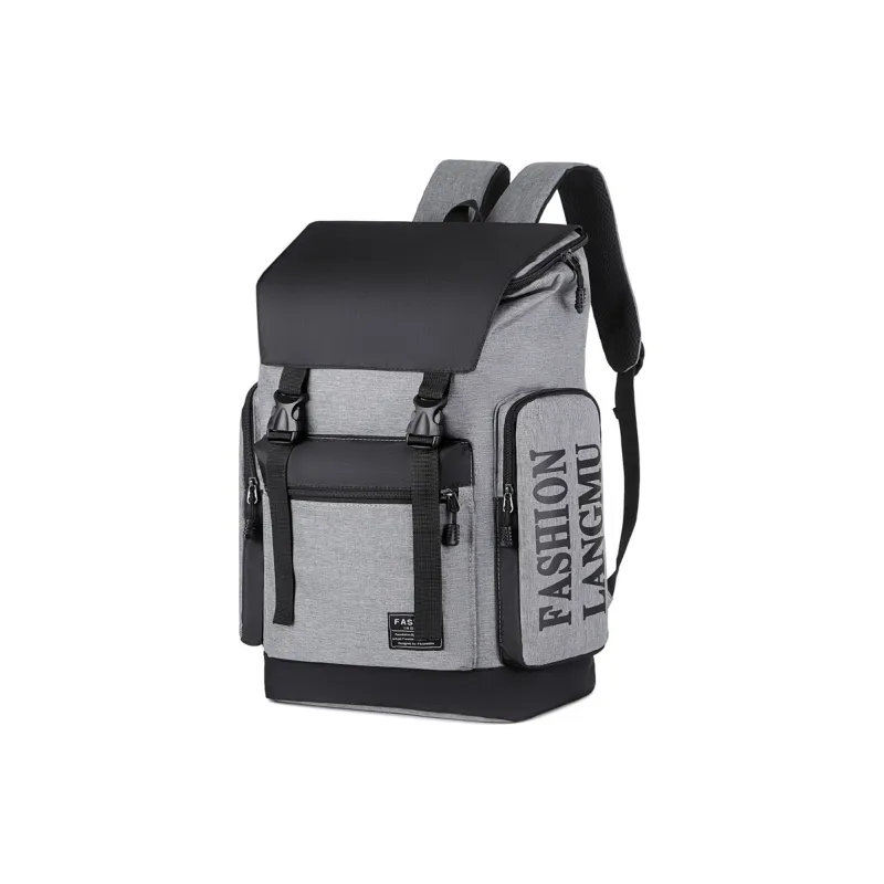 Venerable Brahma Backpack Nylon Large Size Unisex Black/Gray-4