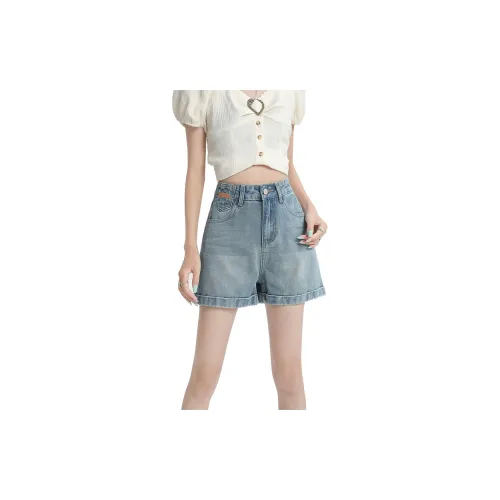 La Chapelle Denim Shorts Women's Nostalgic Blue