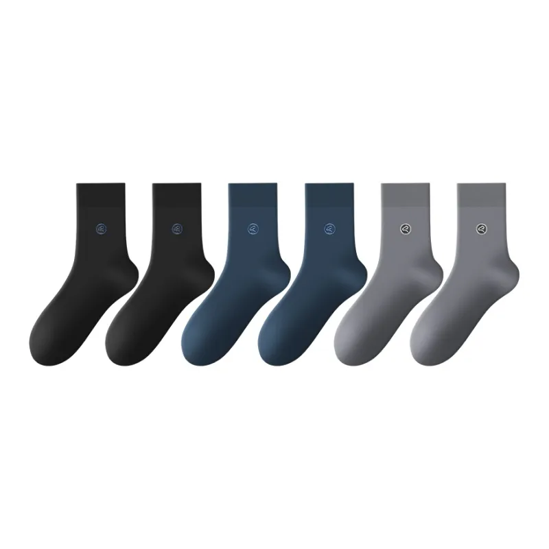 H YXIANG Mid Calf Socks Men's 6 Pack-2