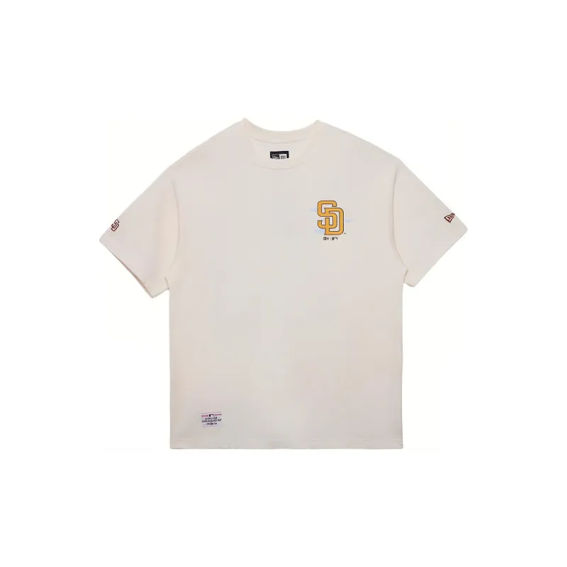 New Era T Shirt Men's Ivory White-1