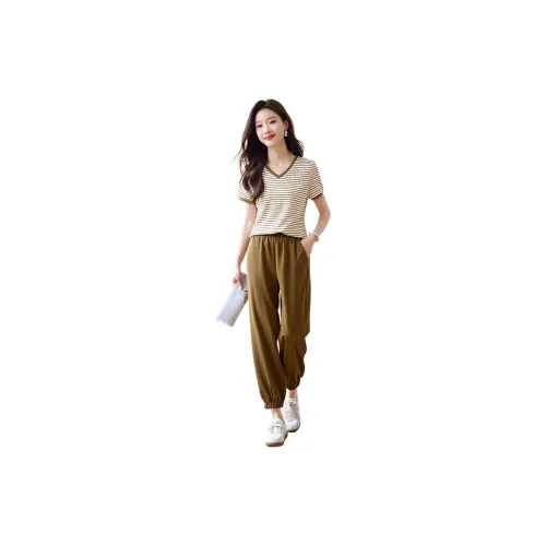 Mo Han Yi Mei Casual Suits Women's Green