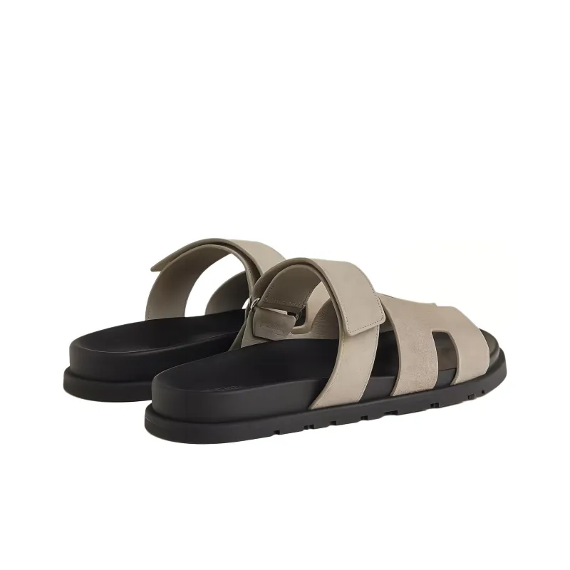 HERMES Chypre Slip Resistant Slide Slippers Men's Gray-4
