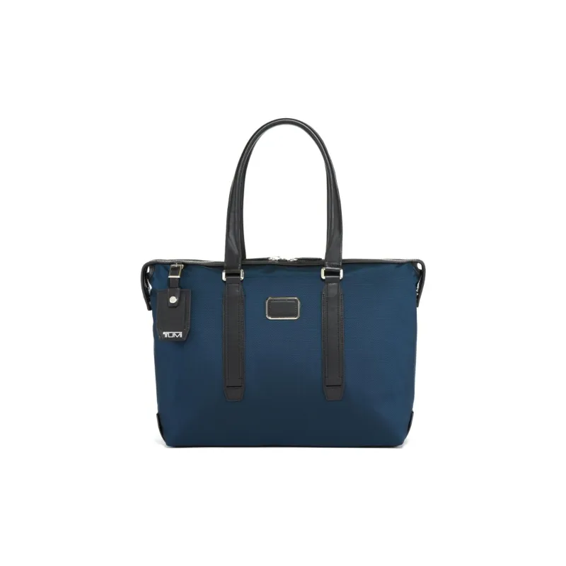 TUMI Fabric Tote Bag Shopping Bag Shoulder Bags Large Size Men's Marine Blue & Black-0