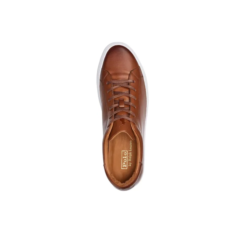 Polo Ralph Lauren Jermain Low-Top Skateboard Shoes Men's Light Brown-3