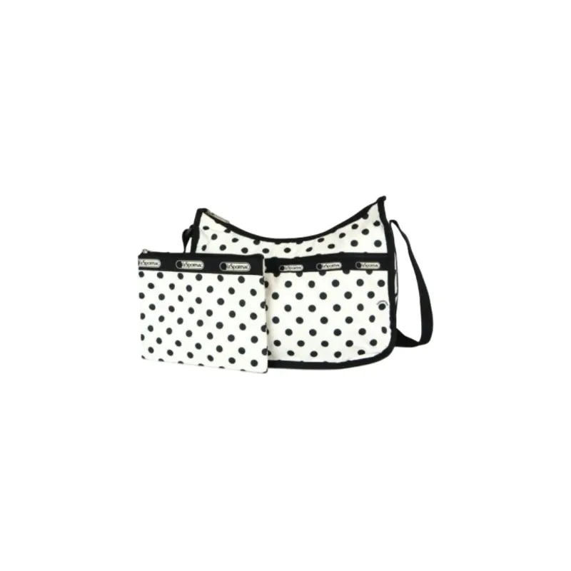 LeSportsac Polyester Crossbody Bag Shoulder Bag Women's White & Black-2