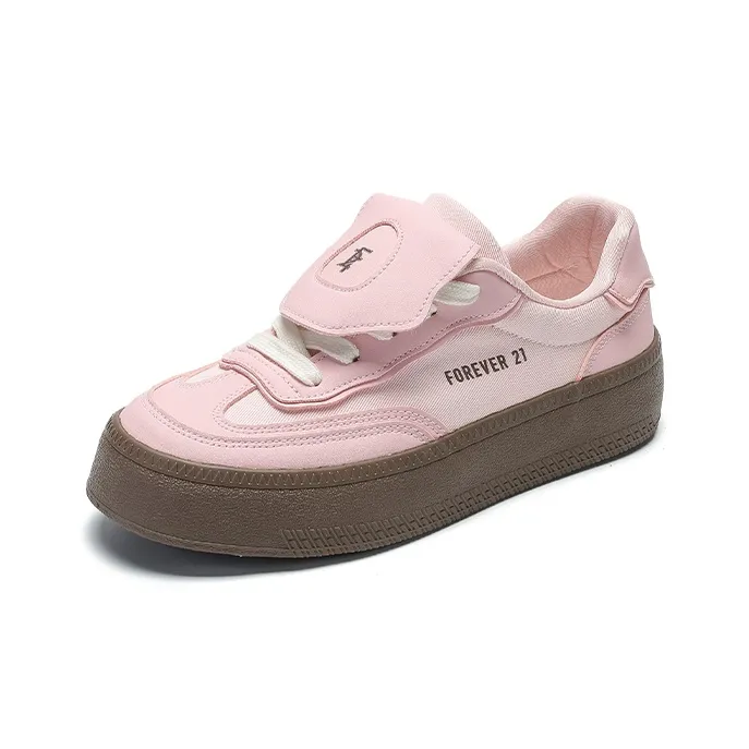 FOREVER 21 Slip Resistant, Abrasion Resistant, Lightweight, Height Increasing Low Top Canvas Shoes Women's-2