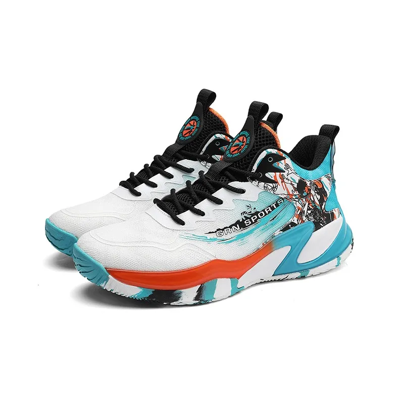 K-bird Cushioning Anti-Slip And Wear-Resistant Mid-Top Basketball Shoes Men's-3