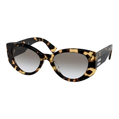 miu lige miu lige Irregular Shape Sunglasses Women's Tortoiseshell