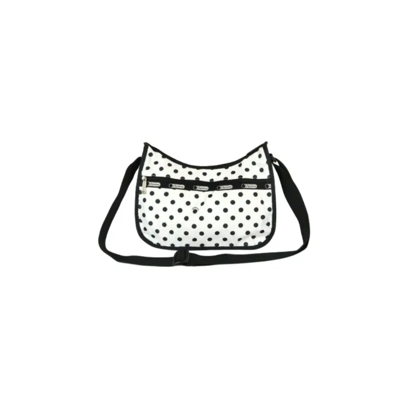LeSportsac Polyester Crossbody Bag Shoulder Bag Women's White & Black-0
