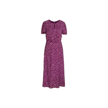 ROEYSHOUSE Short Sleeved Dress Women's Fuchsia