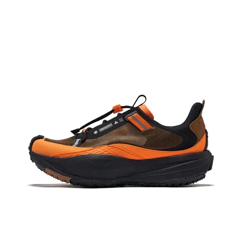 Erke Slip Resistant Breathable Low Top Casual Trail Running Shoes Men's Hazelnut Citrus