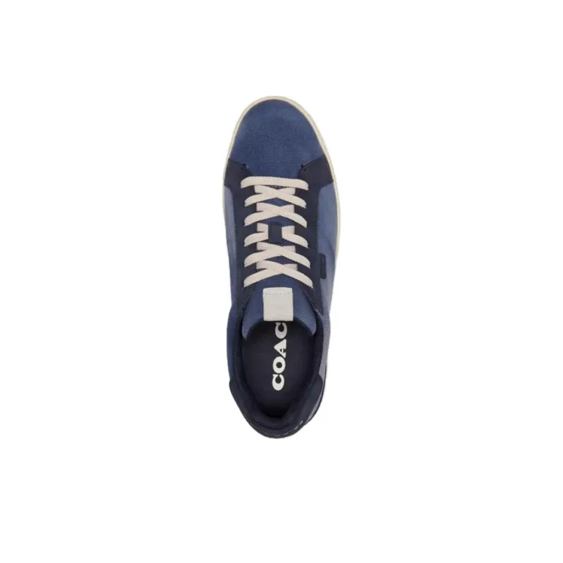 COACH Lowline Low Top Skateboard Shoes Men's Blue-3