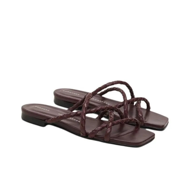DOROTHEE SCHUMACHER Slide Slippers Women's Red-2