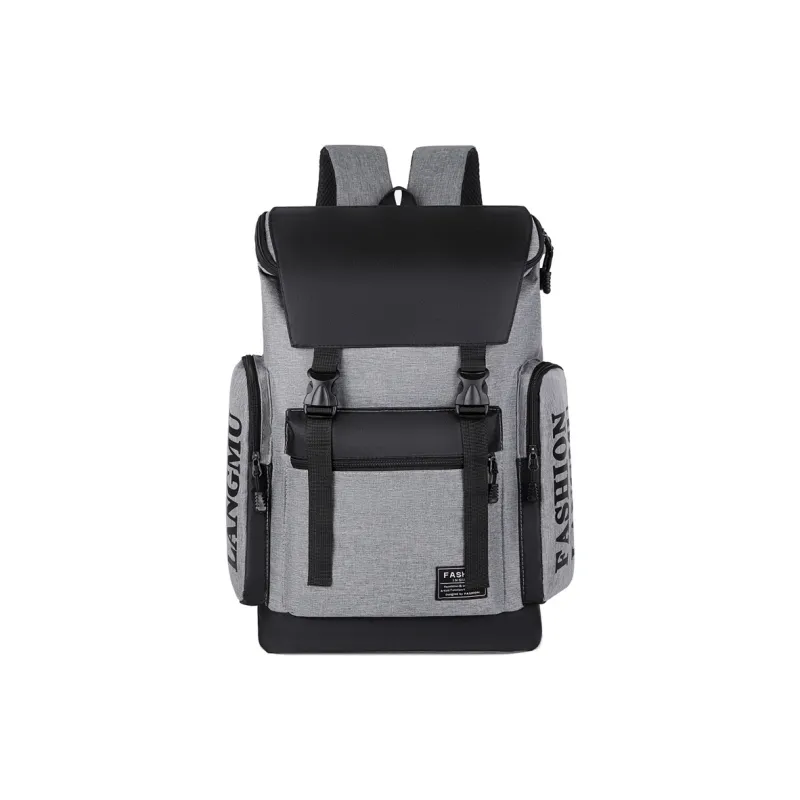 Venerable Brahma Backpack Nylon Large Size Unisex Black/Gray-3
