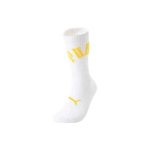 PUMA Mid-Calf Socks Unisex 1 Pack White