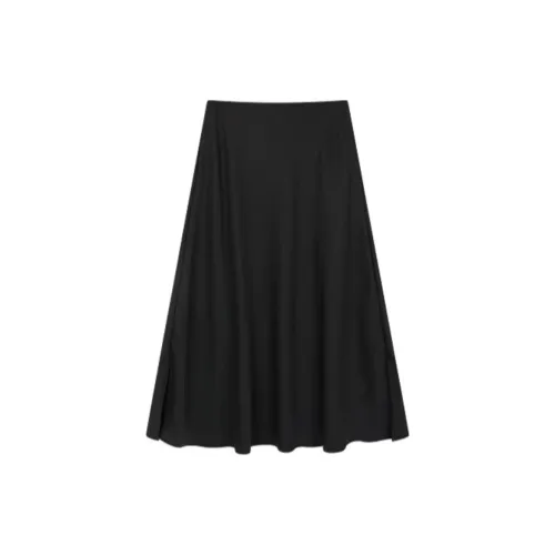 Mo Han Yi Mei Casual Long Skirts Women's Black