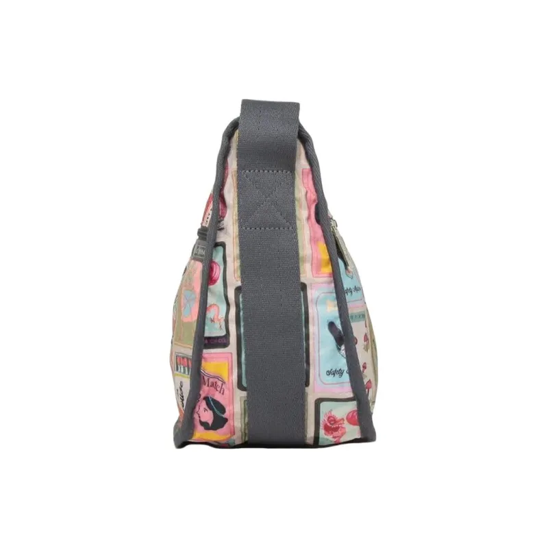 LeSportsac Nylon Crossbody Bag Shoulder Bag Women's Gray & Multicolor-3