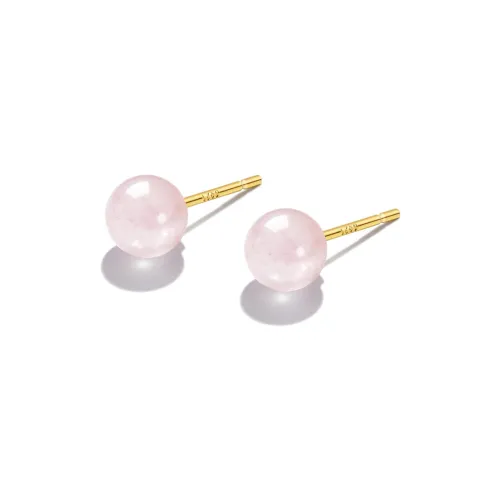 Moon jewelry Jade Stud Earrings Women's