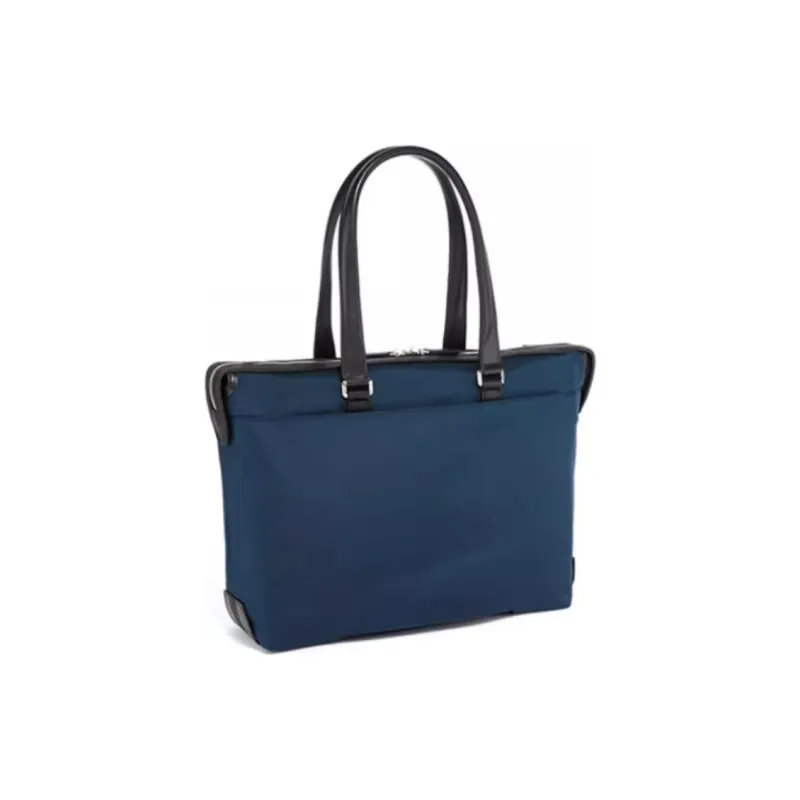 TUMI Fabric Tote Bag Shopping Bag Shoulder Bags Large Size Men's Marine Blue & Black-1