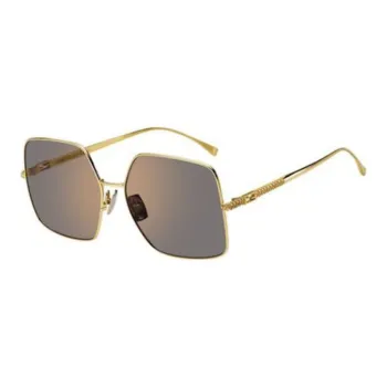 FENDI Square Sunglasses Women's Gold