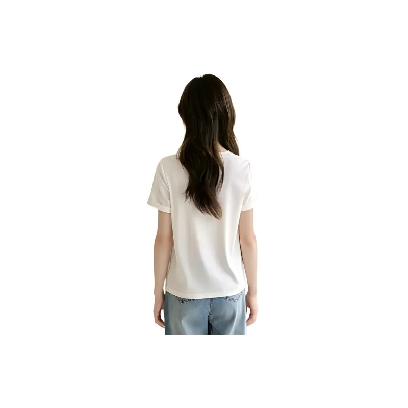 Mo Han Yi Mei SS24 T Shirt Women's Ecru-0