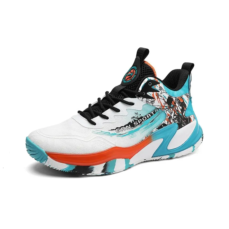 K-bird Cushioning Anti-Slip And Wear-Resistant Mid-Top Basketball Shoes Men's-2