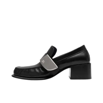 Burberry Shield Loafers 5cm Women's Black