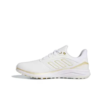 Adidas SOLARMOTION 24 Anti-Slip Wear-Resistant Low-Top Golf Shoes Men's White Gold