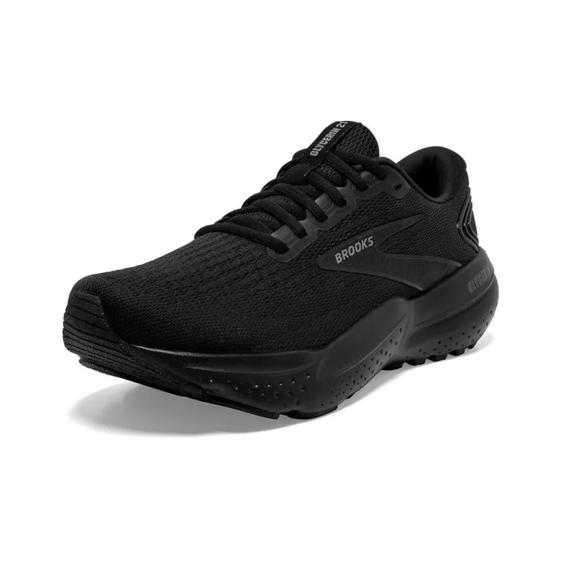 Brooks Glycerin 21 Anti Slip Wear Resistant Low Top Long Distance Running Running Shoes Women's Black-1