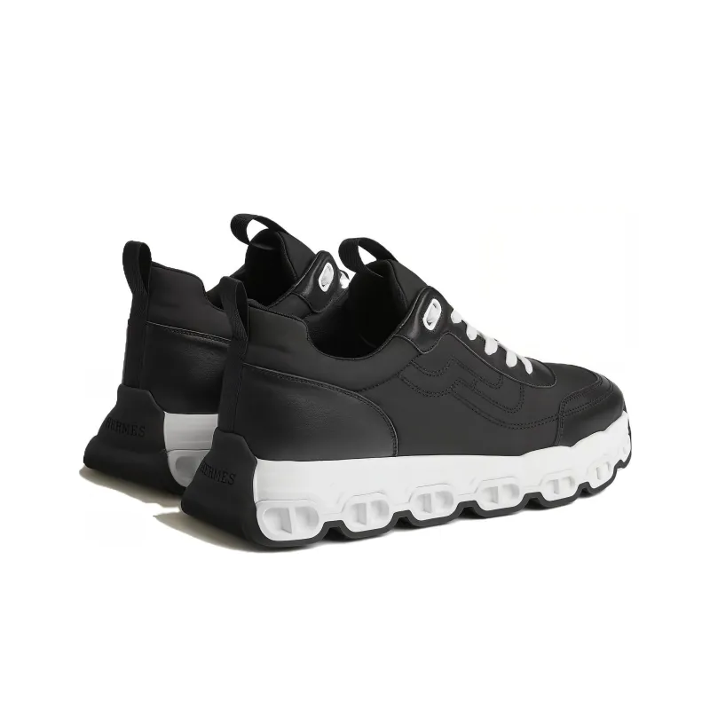 HERMES Impulse Lightweight Low Top Casual Shoes Men's Black-2