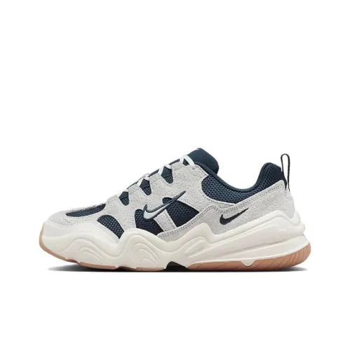 Nike Tech Hera Chunky Sneakers Women's Low-Top Phantom Gray White/Military Deep Sea Blue/Sail White/Soccer Gray