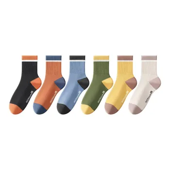 H-YXIANG Mid-Calf Socks Women's 6 Pack
